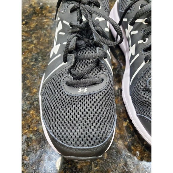 Under Armour Dash Rn 2 Women's Black Mesh Upper Lace Up Athletic Shoes Size 9 - Picture 4 of 10